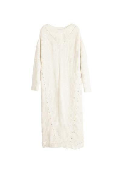 Mango Mango Open-work Long Dress