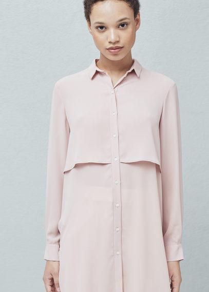 Mango Mango Flowy Long Shirt