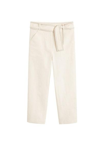 Mango Mango Cotton Culotte Trousers