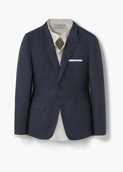 Mango Man Mango Man Slim-fit Linen Suit Blazer