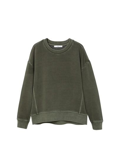 Mango Mango Distressed-effect Sweatshirt