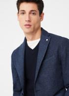 Mango Man Mango Man Slim Fit Flecked Cotton Blazer