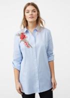 Violeta By Mango Violeta By Mango Embroidered Detail Shirt