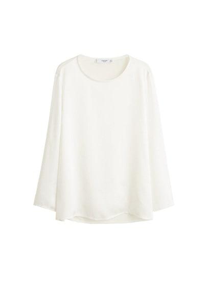 Mango Mango Satin Long Sleeve T-shirt