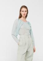 Mango Mango Mesh Design Sweater