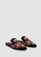 Mango Mango Embroidered Floral Shoes