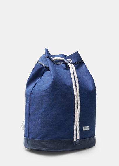 Mango Man Mango Man Contrast Canvas Backpack