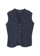 Mango Man Mango Man Linen Cotton-blend Vest