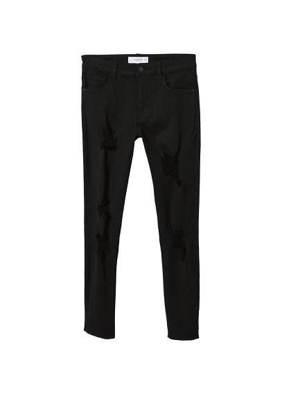 Mango Mango Ripped Details Skinny-fit Jeans