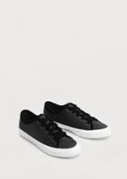 Violeta By Mango Violeta By Mango Satined Velvet Sneakers