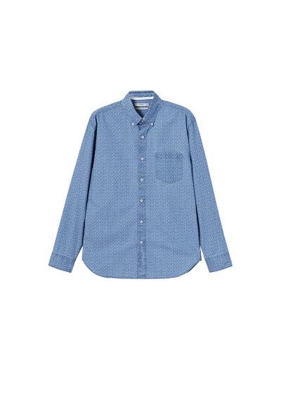 Mango Man Mango Man Micro Flowers Print Regular-fit Shirt