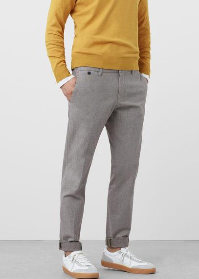 Mango Man Mango Man Slim-fit Textured Chinos