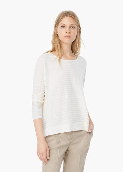 Mango Mango Stripe Textured Sweater