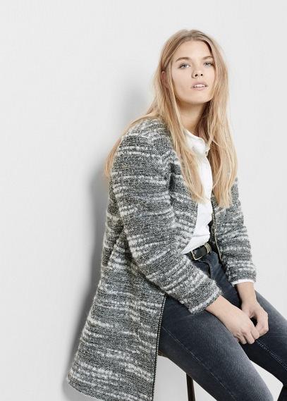 Violeta By Mango Violeta By Mango Flecked Wool-blend Coat