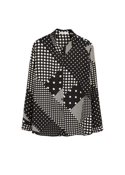 Violeta By Mango Violeta By Mango Geometric Print Shirt