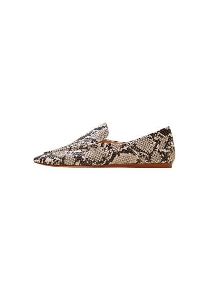 Mango Mango Animal Print Moccasin