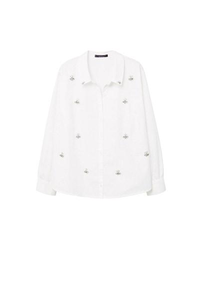 Violeta By Mango Violeta By Mango Cotton Appliqus Shirt
