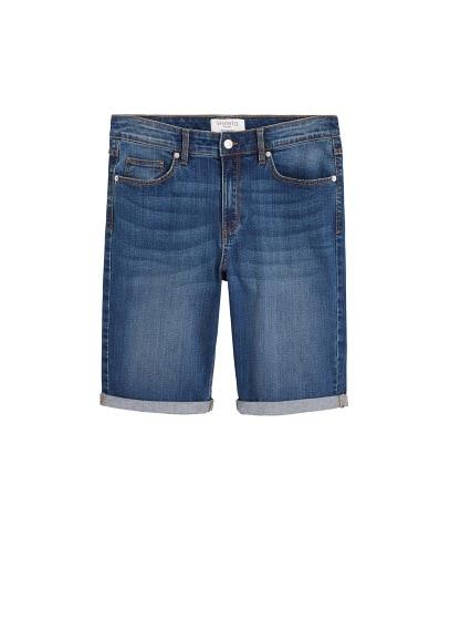 Violeta By Mango Violeta By Mango Medium Wash Denim Bermuda Shorts