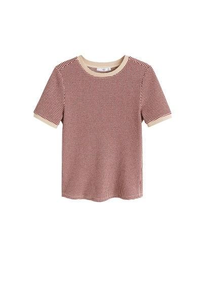 Mango Mango Jacquard Knitted T-shirt