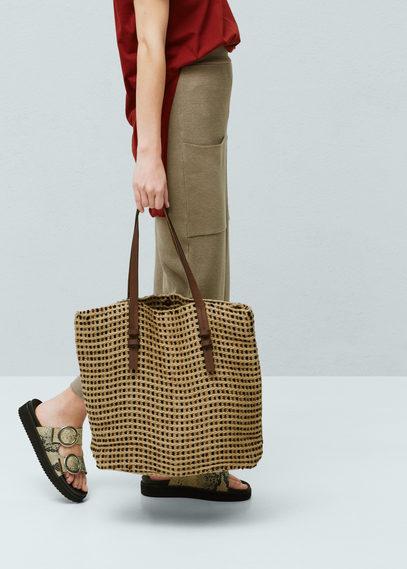 Mango Mango Jacquard Jute Bag