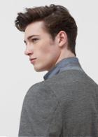 Mango Man Mango Man Slim-fit Micro Houndstooth Blazer