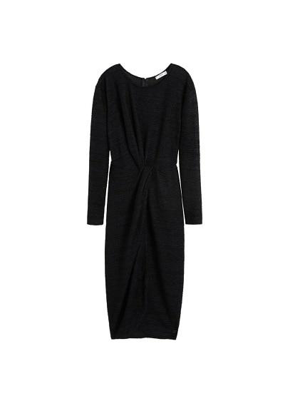 Mango Mango Knotted Chenille Dress