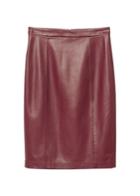 Mango Mango Faux-leather Skirt
