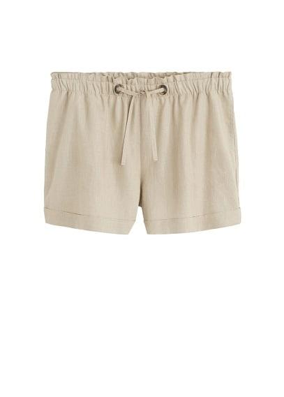 Violeta By Mango Violeta By Mango Linen Shorts
