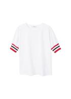 Mango Mango Contrast Sleeve T-shirt