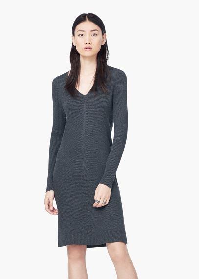 Mango Mango Ribbed Long Dress