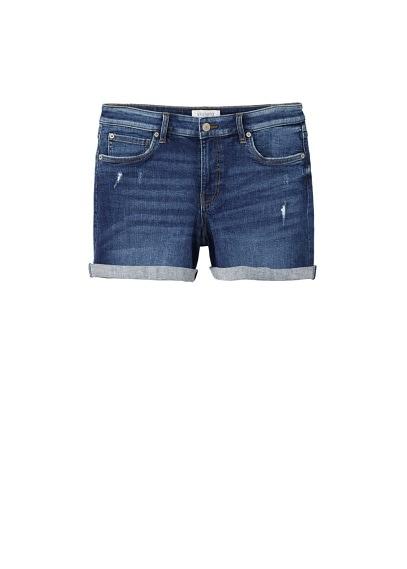 Violeta By Mango Violeta By Mango Ripped-detail Denim Short