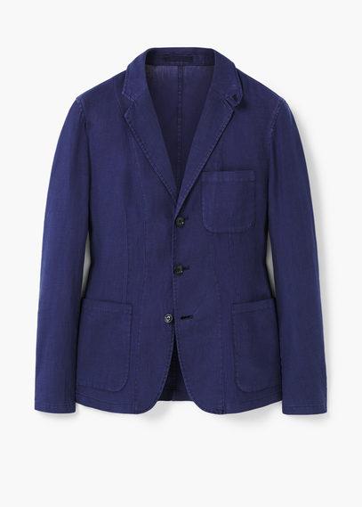 Mango Man Mango Man Unstructured Linen Blazer