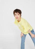 Mango Mango Ruffled Sleeve T-shirt