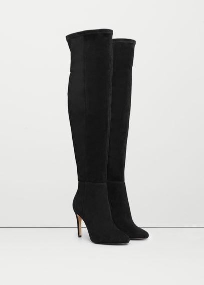 Mango Mango Over The Knee Heel Boots
