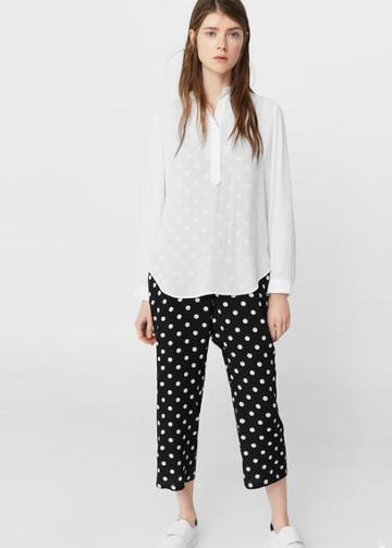 Mango Mango Mao Collar Blouse