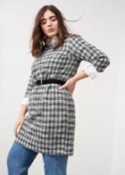 Violeta By Mango Violeta By Mango Beaded Tweed Dress