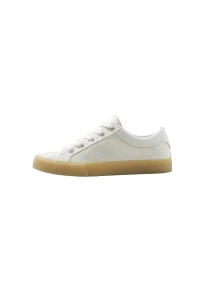 Mango Mango Contrast Sole Sneakers