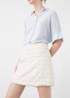 Mango Mango Check Design Skirt