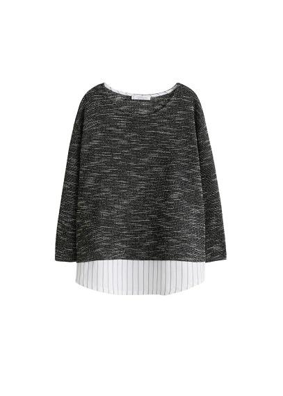 Violeta By Mango Violeta By Mango Shirt Hem Textured Sweatshirt