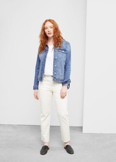 Violeta By Mango Violeta By Mango Medium Wash Denim Jacket