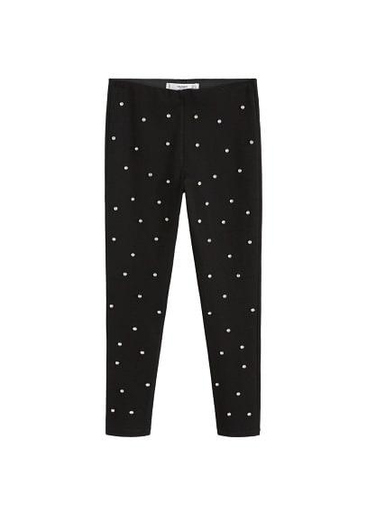 Mango Mango Beaded Detail Leggings