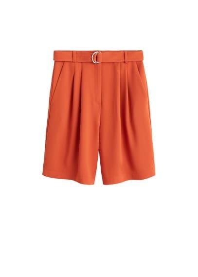 Mango Mango Belt Bermuda Shorts