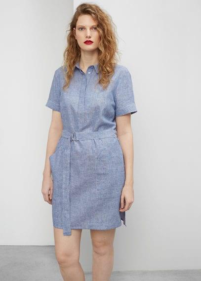 Violeta By Mango Violeta By Mango Striped Shirt Dress