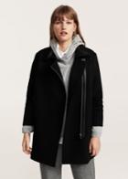 Violeta By Mango Violeta By Mango Asymmetric Zip Coat