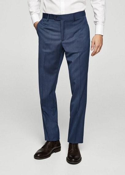 Mango Man Mango Man Regular-fit Suit Trousers Stripes Structure