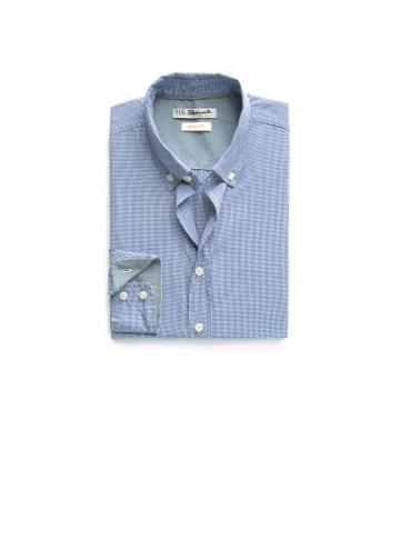 H.e. By Mango Slim-fit Gingham Check
