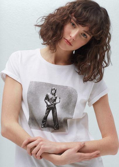 Mango Mango Bowie Cotton T Shirt