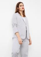 Violeta By Mango Violeta By Mango Striped Cotton Blazer