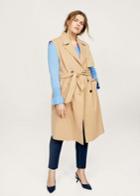 Violeta By Mango Violeta By Mango Buttons Trench Waistcoat