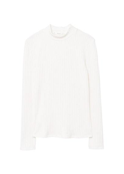 Mango Mango Textured Striped T-shirt